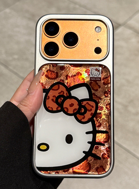 适用苹果17promax手机壳新款iphone17橙色hellokitty猫17pro高级感16卡通pm全包防摔15硅胶ip小众14女款超火