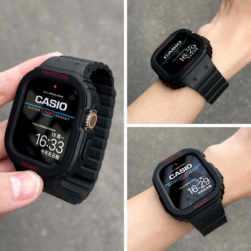 苹果改装款一体式磁吸表带