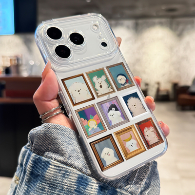 适用苹果17promax潦草小狗软壳