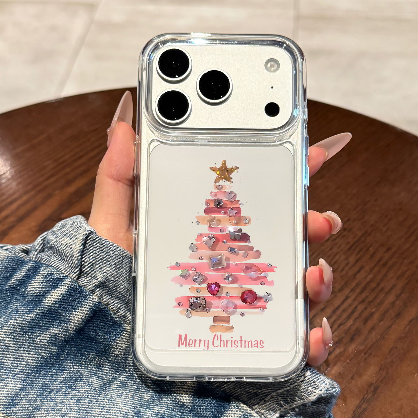 适用苹果17promax圣诞树星星外壳