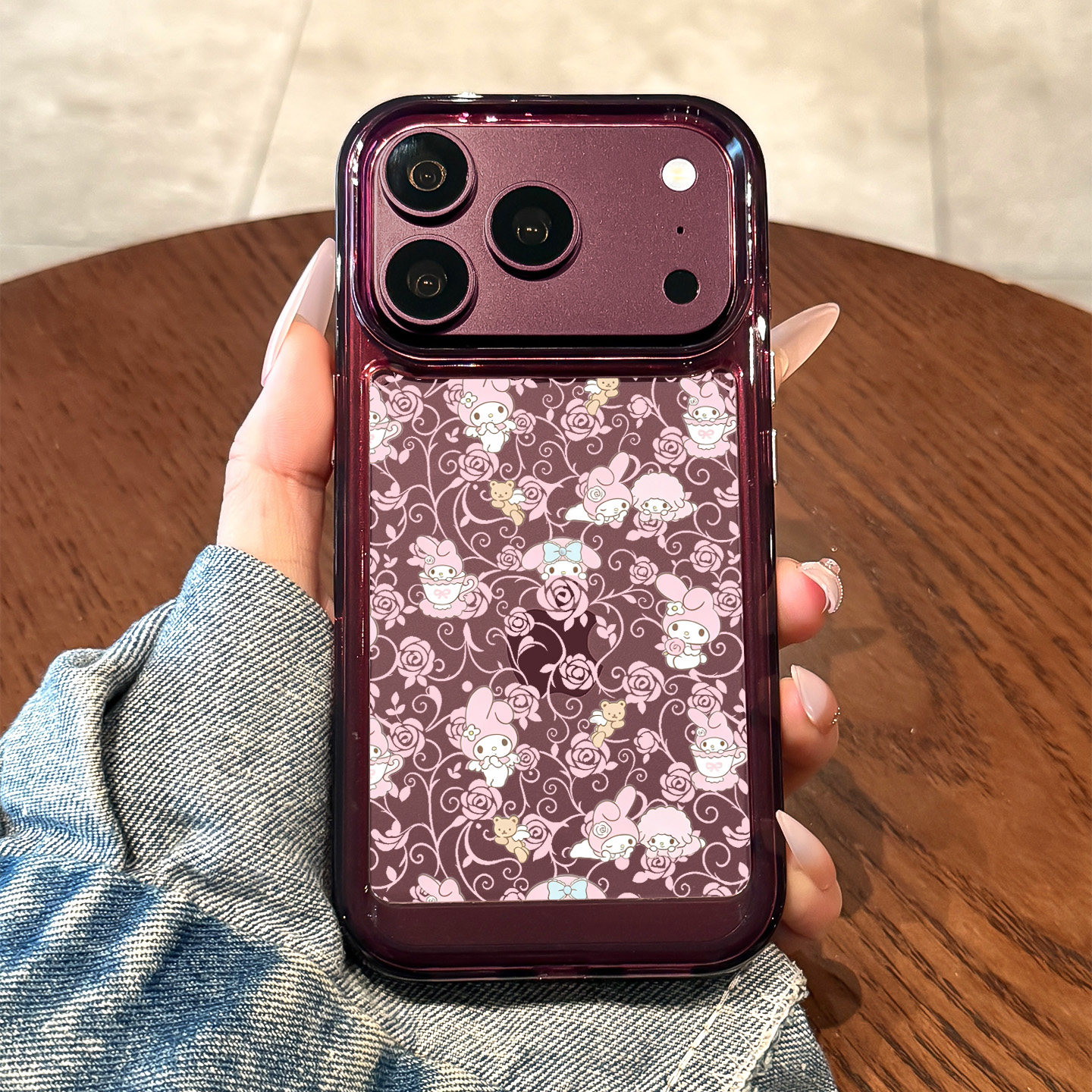 适用苹果18promax手机壳新款iPhone18线条花朵小兔子18pro可爱17透明16硅胶15镜头全包防摔14红色女plus外壳