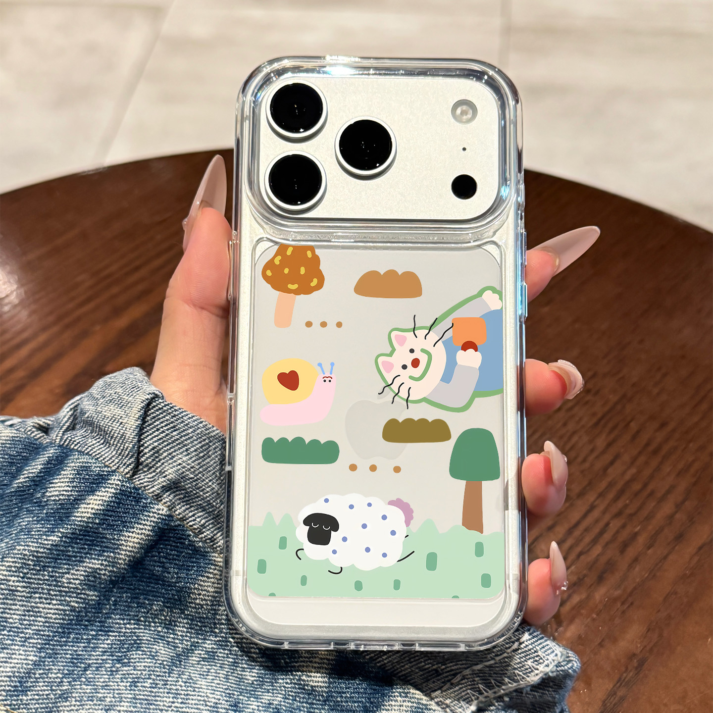 适用于苹果手机壳色块动物