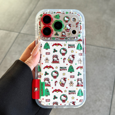 适用苹果17promax圣诞可爱kt猫