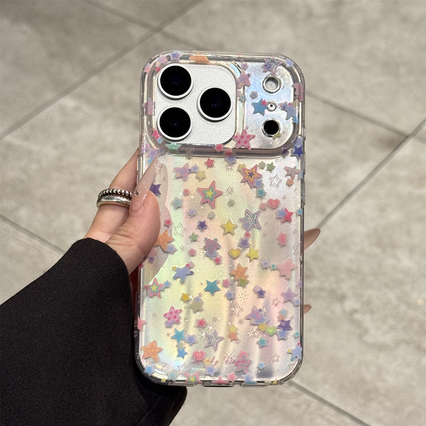 适用苹果17promax多巴胺星星外壳