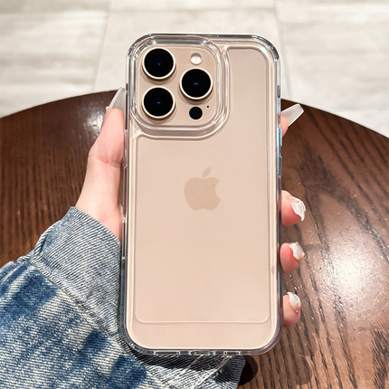 适用iphone16手机壳新款苹果16promax保护套16pro透明plus超薄硅胶15全包防摔14简约男13小众12保护套11女款