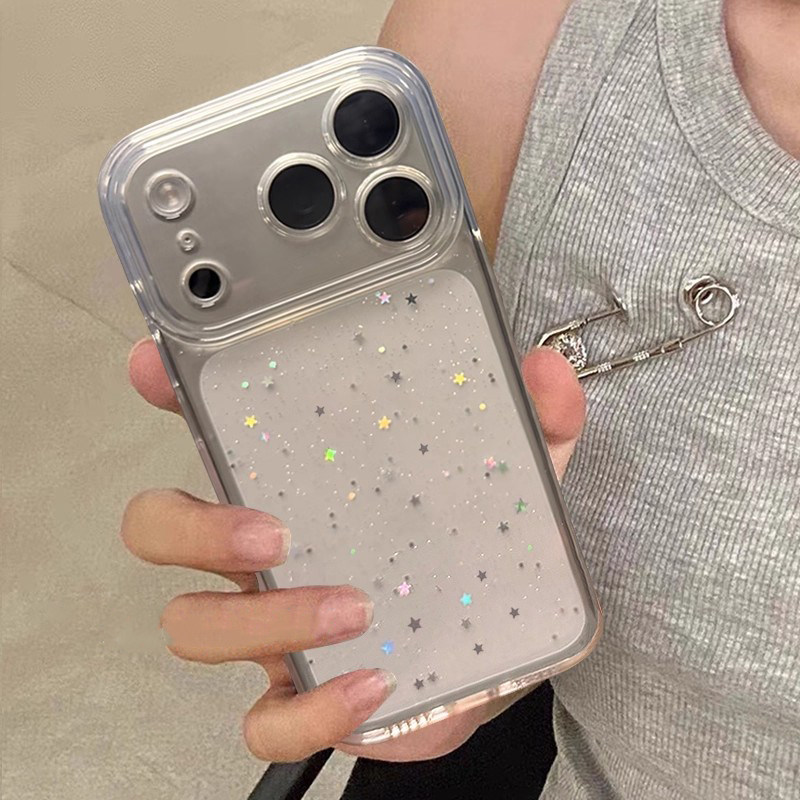 适用苹果17promax闪粉星星