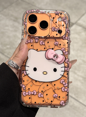 适用苹果17promax手机壳新款iPhone17粉色hellokitty猫17pro高级感16可爱15全包防摔pm透明14硅胶ip小众女款