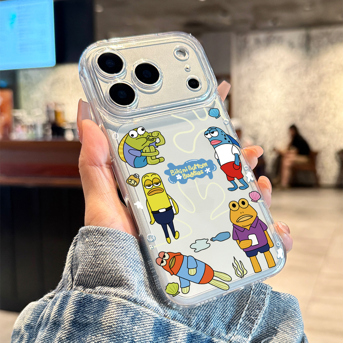 适用于苹果手机壳比奇堡小丑鱼