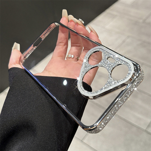 女款 保护套透明全包防摔p70ultra高级感小众个性 pura70超薄银色闪粉pura70pro 适用华为pura80pro手机壳新款