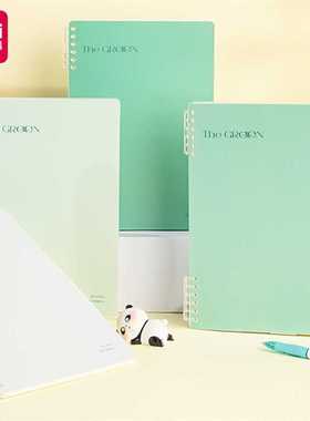 得力HB550/B5 HA550/A5活页本50张80克本白纸不洇纸可开合活页夹