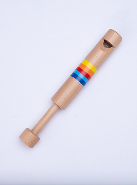 儿童木制口哨玩具 彩色木拉笛玩具滑哨 幼儿园奥尔夫打击乐器Orff