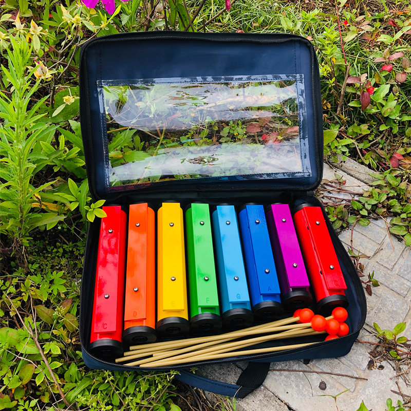 Orff world/奥尔夫天地品牌 教学教具塑料大号八音砖敲琴  TL8-8A