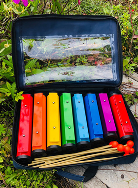 Orff world/奥尔夫天地品牌 教学教具塑料大号八音砖敲琴  TL8-8A