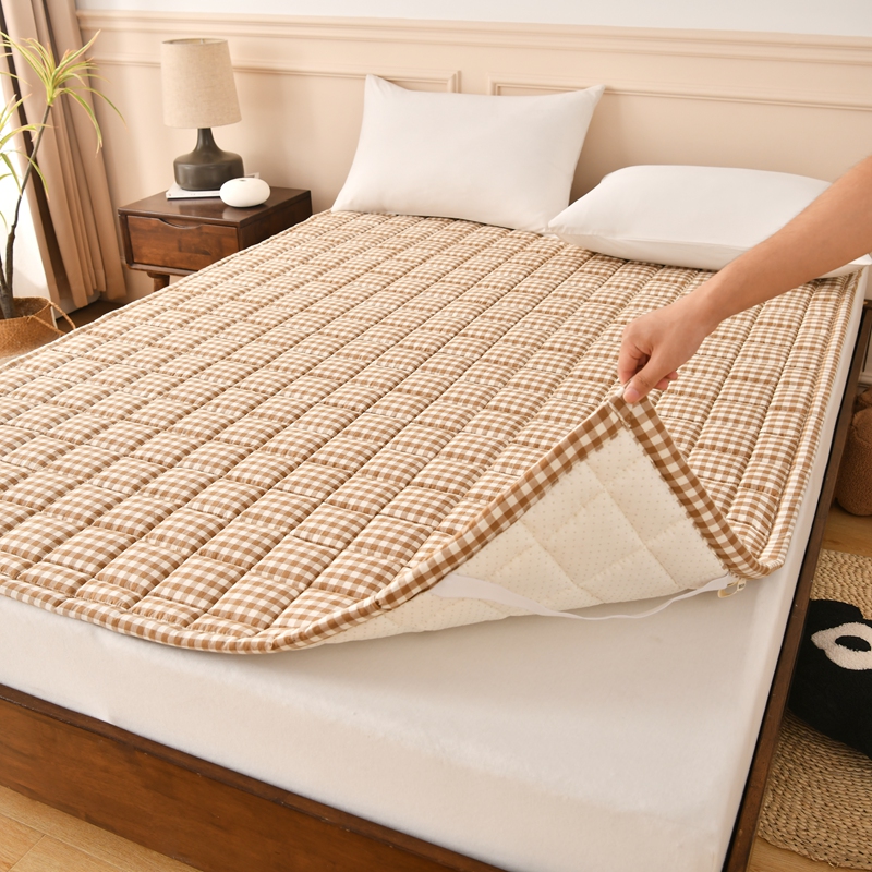 纯棉薄款床垫遮盖物软垫家用宿舍榻榻米垫子垫被床褥子