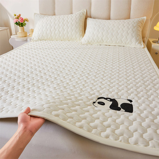 A类原棉大豆床垫遮盖物软垫家用宿舍防滑垫褥子四季席梦思保护垫