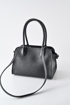 外贸尾数 真皮Margaux 黑色托特包小号row包