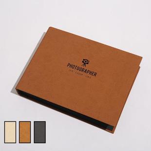 A5横版活页夹覆膜自粘相册拍立得高档特种纸烫金相册DIY影集