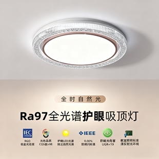 已接入米家APP吸顶灯2025年新款 温馨轻奢圆形房间主卧室灯具