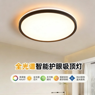 全光谱护眼LED吸顶灯2026年新款 房间灯具简约现代主卧室