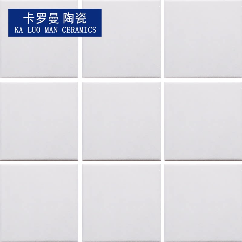 9595mm白色磨砂平面装外墙瓷砖