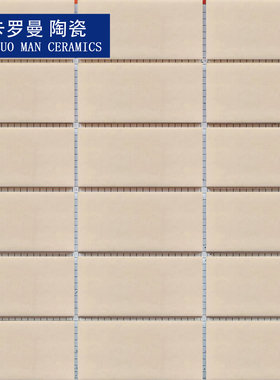 45×95mm外墙瓷砖浅杏色平滑面哑光瓷砖阳台维修物业指定9.5公分