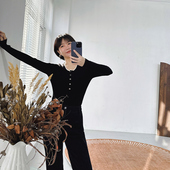 天衣无缝 亨利羊毛衫 一线成衣 饰 糖皮出品 冬季 扣子装 岛精18针