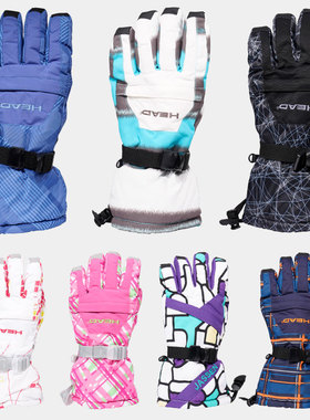 新款成人滑雪手套滑冰手套防水防风保暖手套户外运动保暖手套男款