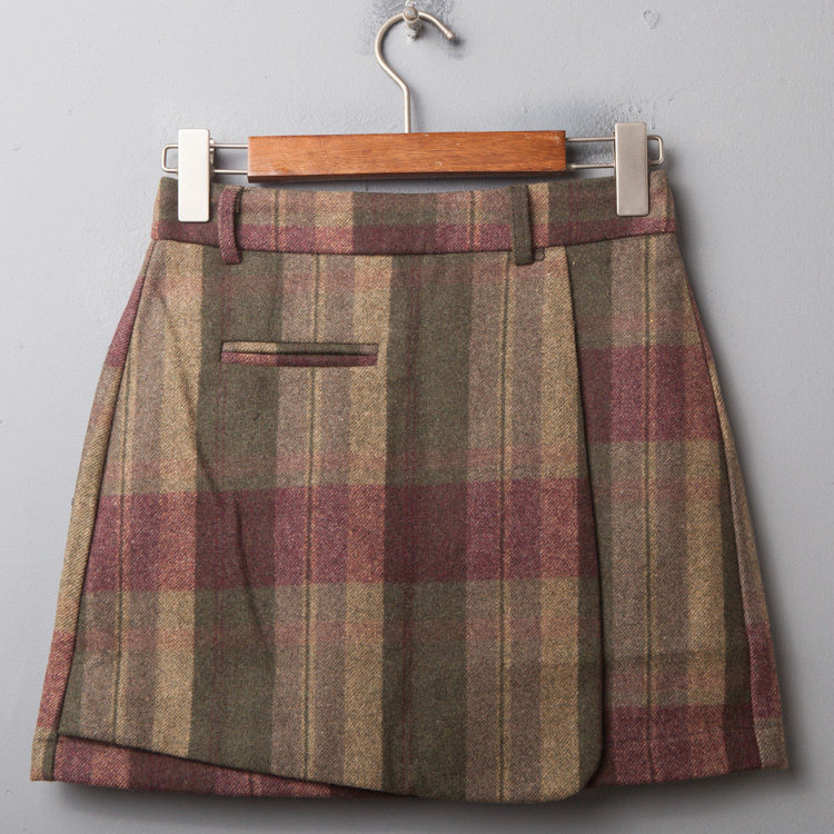 秋冬毛呢A字短裙格子冬季包裙冬裙半裙时尚修身在类目 女装/女士精品, 半身裙中 - 来自Buy2taobao.com提供专业的淘宝代购服务