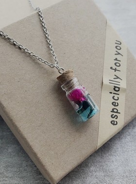 玻璃合金男女复古文艺毛衣链长款