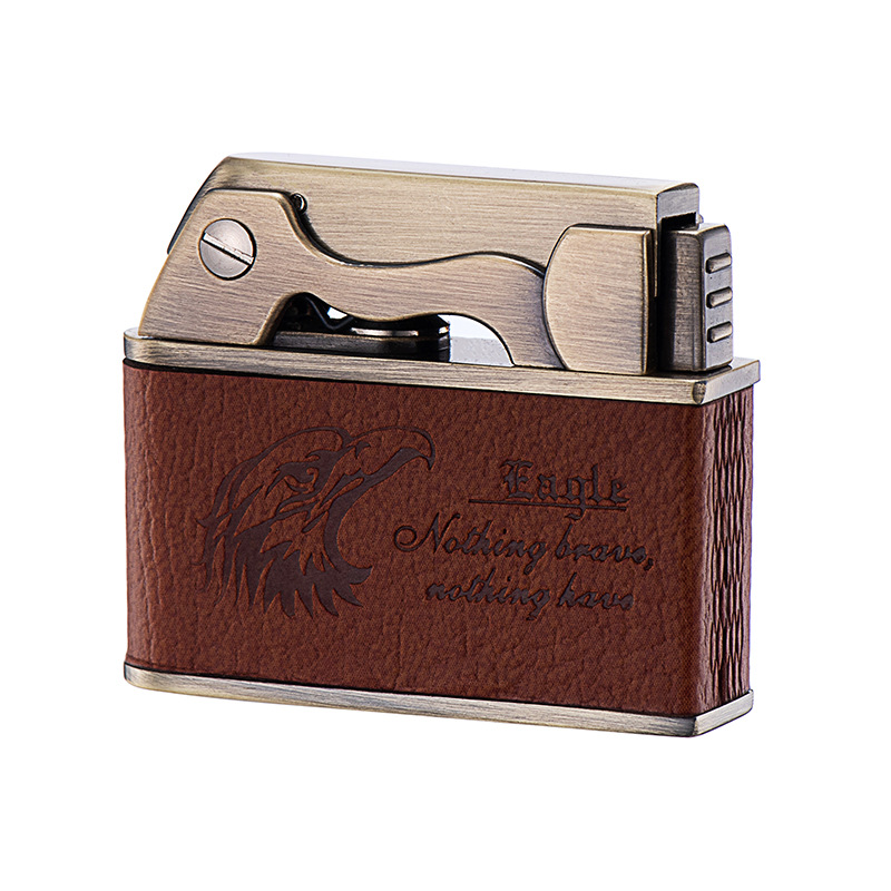 让子弹飞JOBON中邦ZB-612E经典复古贴皮一键弹射礼品煤油打火机