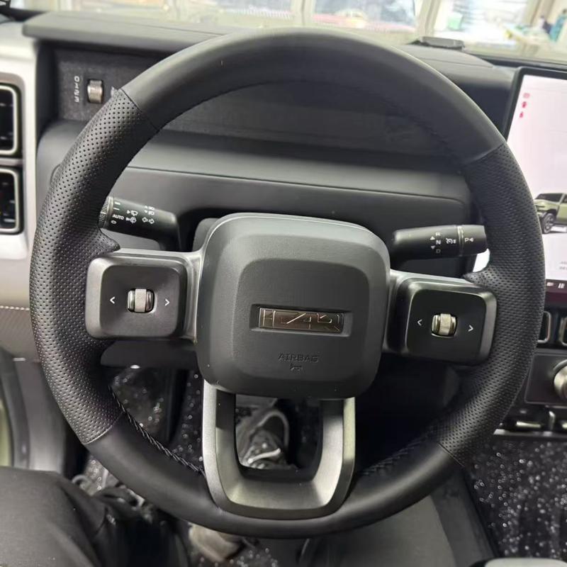 2025款奇瑞icarV23方向盘套icar 03专车专用真皮手缝方向盘把套