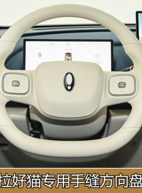 适用于25款欧拉好猫GT专用手缝方向盘套26欧拉5专用全包手缝把套
