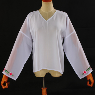 丫环鸡心领上衣小袖口打底内衣丫鬟衣戏曲服装村姑演出服裙裤