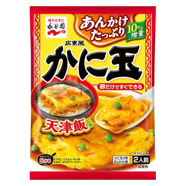 日本进口 永谷园 竹笋胡萝卜蟹肉鱼糕木耳香菇 速食鸡蛋盖浇菜