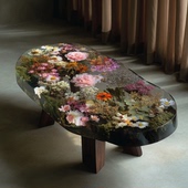 环氧树脂河流桌茶几创意个性 小户型客厅家用简约现代轻奢桌072210