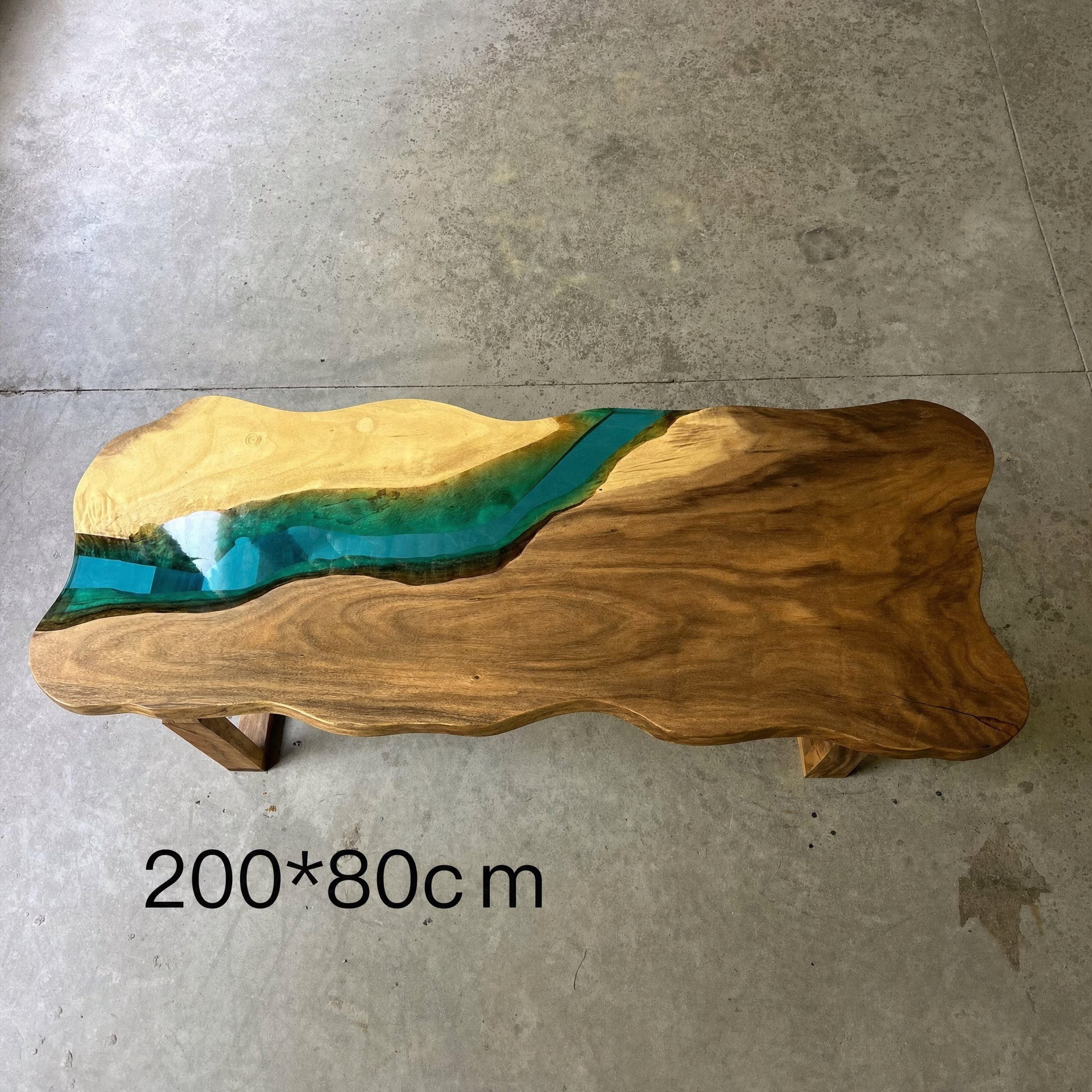 环氧树脂河流桌茶几创意个性小户型客厅家用简约现代轻奢桌子022a