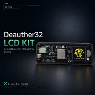 Deauther 32 LCD 套件 - ESP32-C5 5GHz Wi-Fi 安全审计器