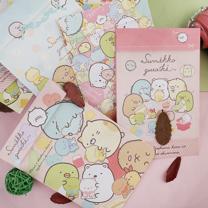 日本正版san-x轻松熊信封信纸