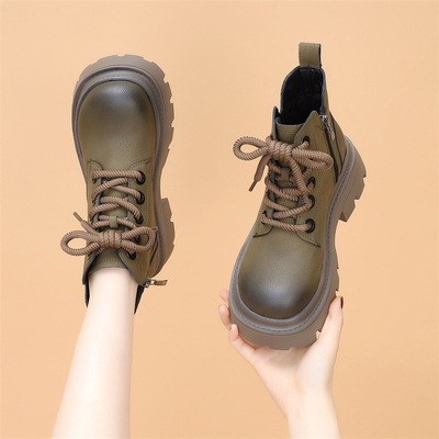 马丁靴短筒厚底美拉德显瘦