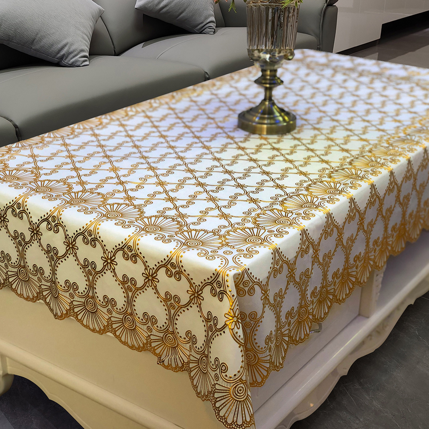 茶几桌布客厅2026新款防水防油欧式轻奢餐桌台布长方形免洗盖布,居家布艺,桌布,淘宝优惠券,粉丝福利购,淘宝优惠卷