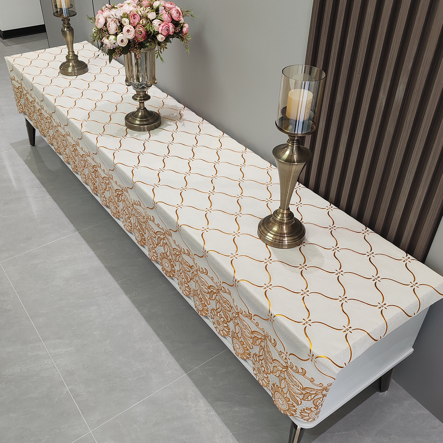 防尘电视柜桌布2026新款网红防水台布鞋柜布长条柜盖布遮丑保护垫,居家布艺,茶几垫,淘宝优惠券,粉丝福利购,淘宝优惠卷