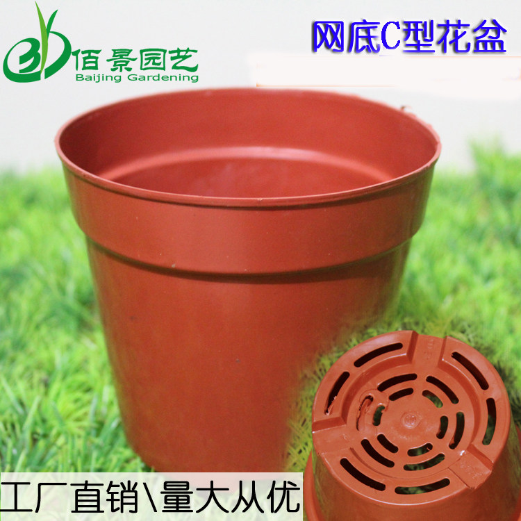 直边网底塑料花盆有孔透气小盆多肉植物盆栽盆景使用简约无托盘