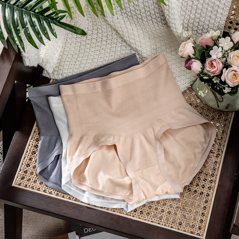 螺纹收腹三角裤九故棉女