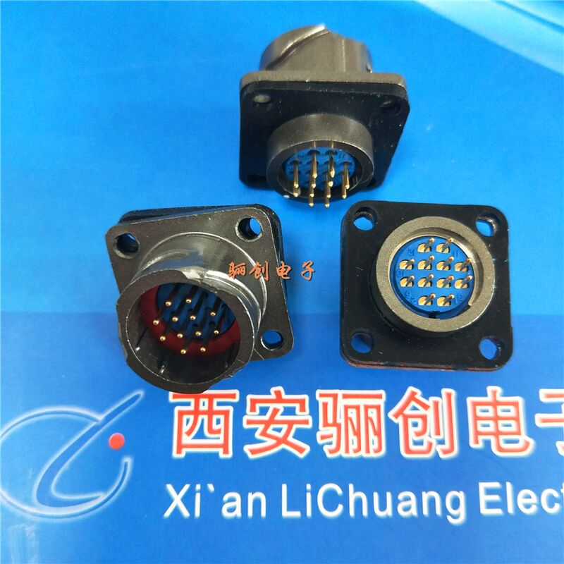 FQ18圆形连接器FQ18-12ZJY 12芯插头接插件骊创现货