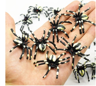 恶搞神器玩具 整蛊 沙雕整人恐怖个性吓人仿真白色花蜘蛛万圣节玩