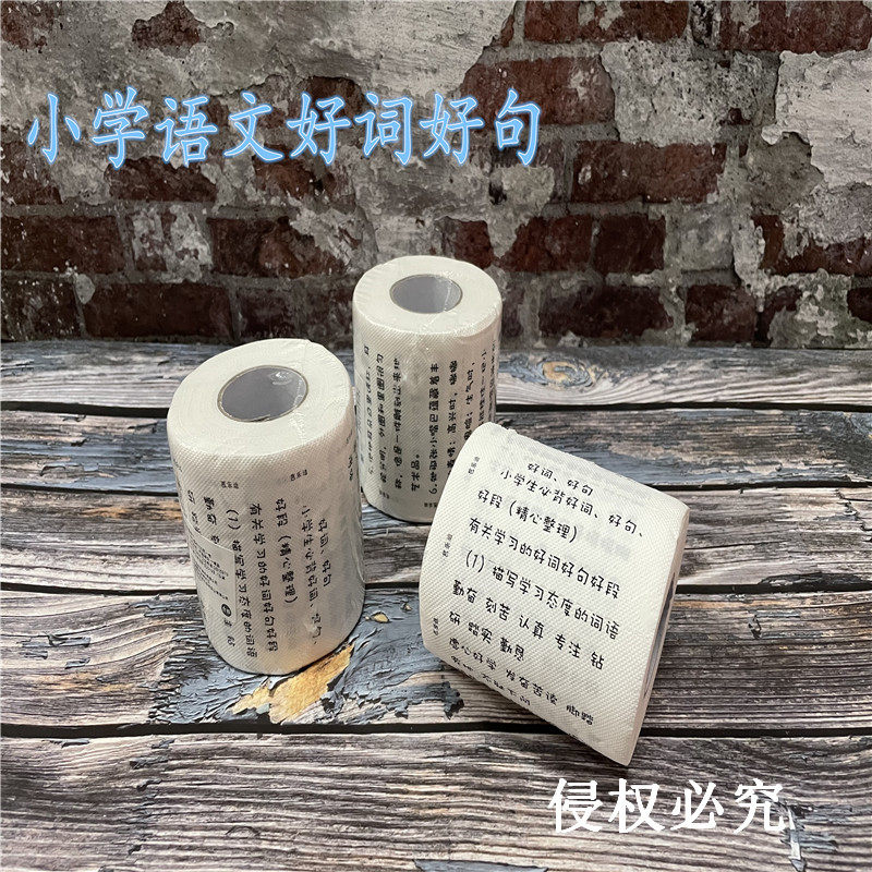 小学语文好词好句学霸卷纸写作重点知识专用手纸创意个性印花纸巾