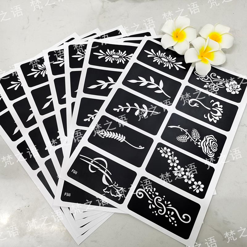 女生纹身纹身贴时尚镂空贴纸彩绘