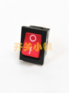 HONGJU台湾宏聚船型开关 MR-1-110-C5N-BR 2脚2档 红色 KCD1-101