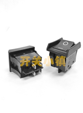 日本NKK进口船型开关JW-L21 防误操 4脚2档 黑色 JWL21BA1AA 16A