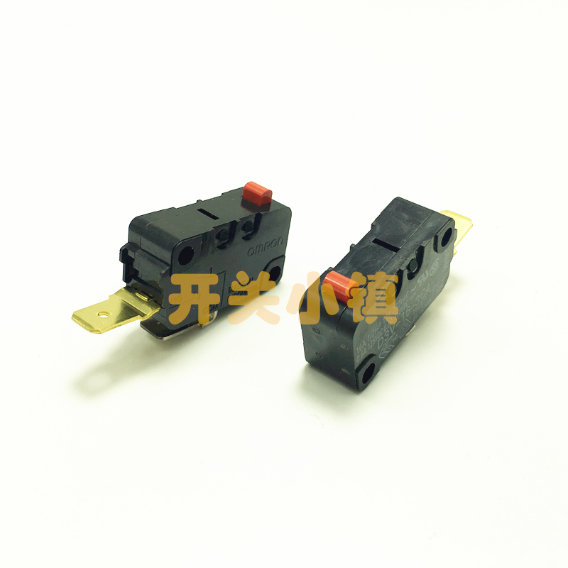 OMRON欧姆龙原装日本进口微动D3V-16-3C4 2脚常开大微动 16A 红头